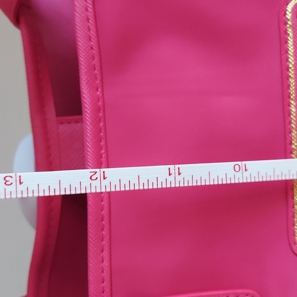 Victorias Secret Pink Lined Snap Close Nylon Tote Bag - Picture 11 of 12